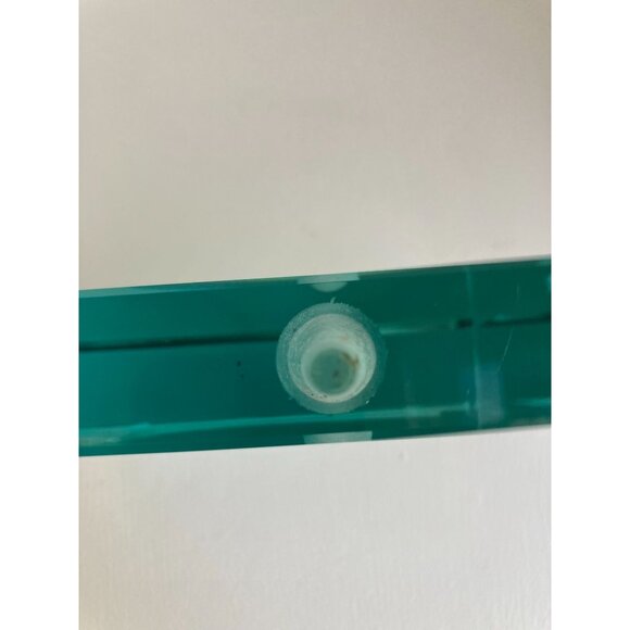 Stephen Schlanser Crystal Glass Etched Ginkgo Leaf 5” Ikebana Vase Signed 1999 - Picture 8 of 14